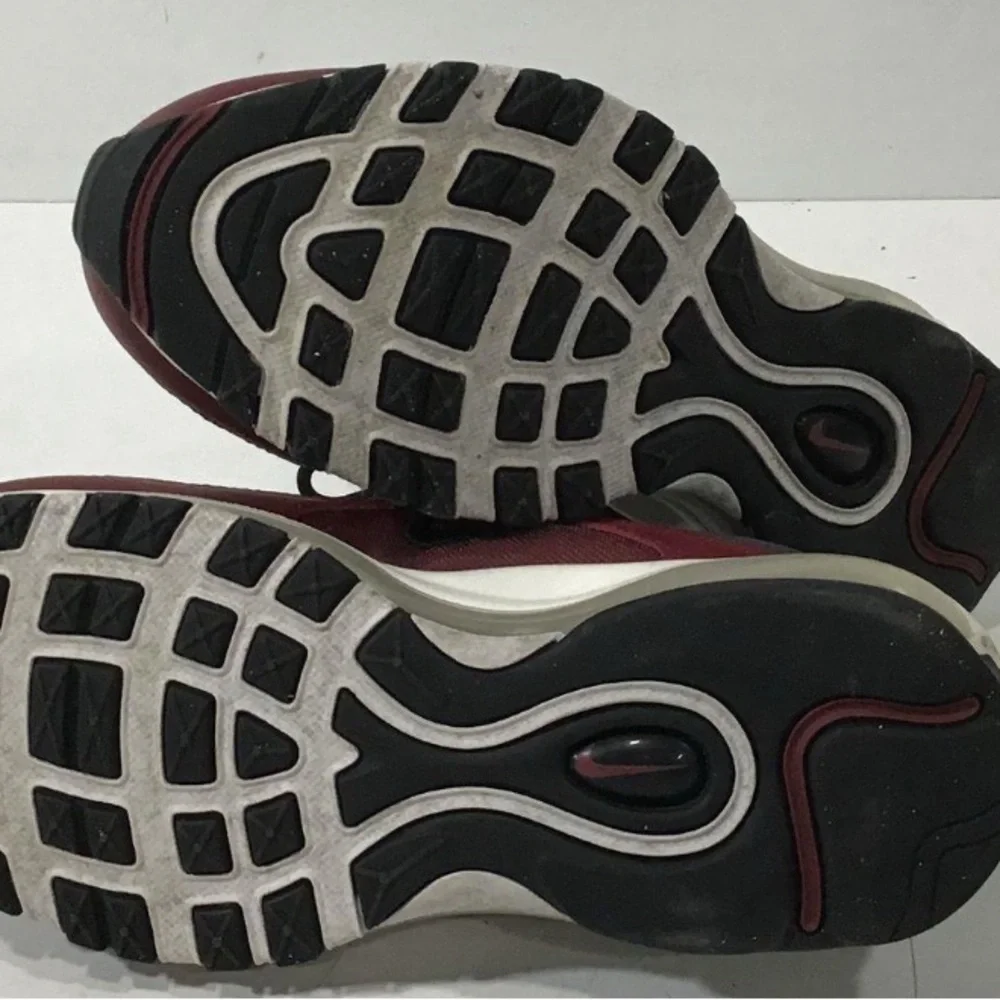 Nike Air Max 97 Black and Burgundy Sneakers